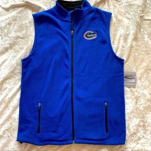 NWT Stadium Athletics Florida Gator 2 Fleece
Vest with Zippered Pockets